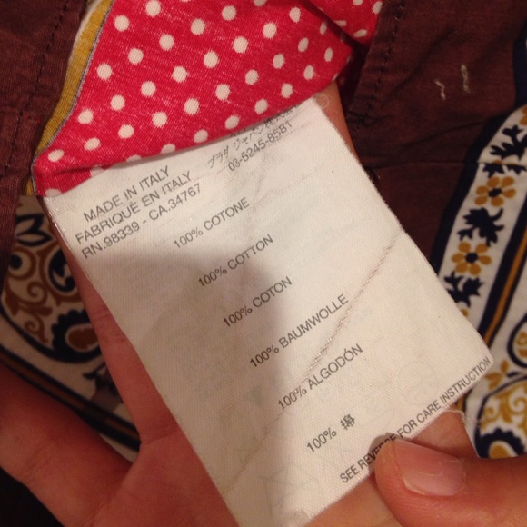 Vintage new Miu Miu 90's Y2K boho cottagecore paisley polka dot boxy crop tank - Picture 9 of 11